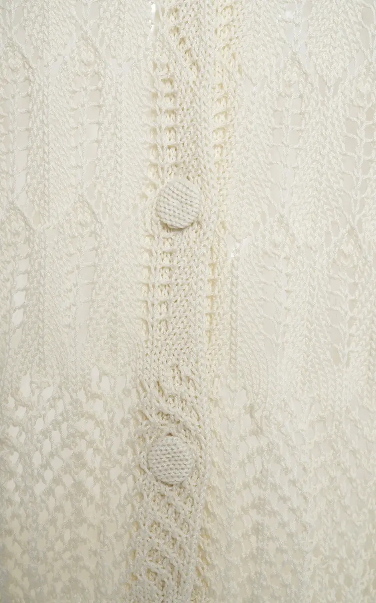 Jil Sander Cotton Crochet Cardigan | Thumbnail 5 Jil Sander Cotton Crochet Cardigan | Thumbnail 5