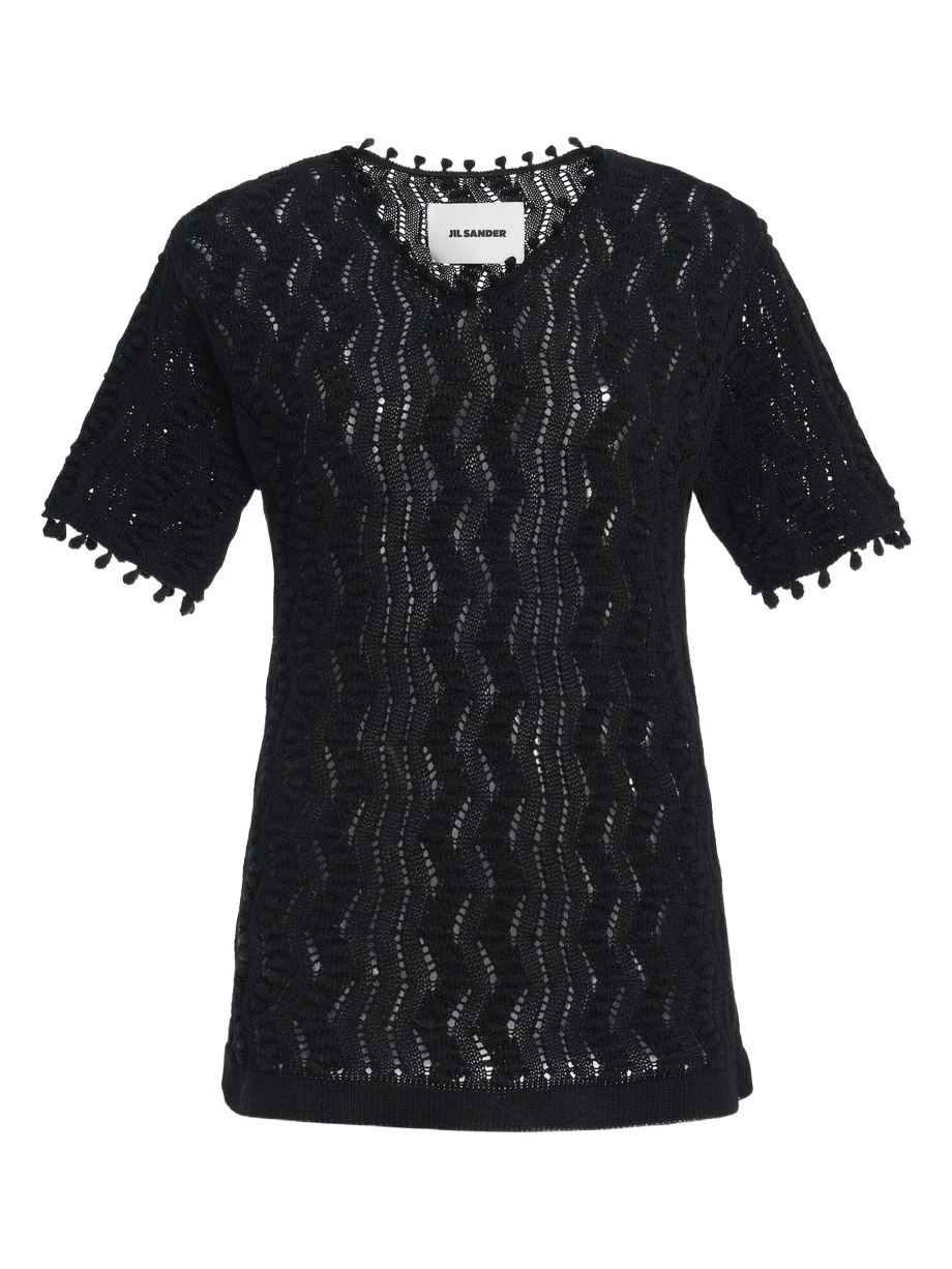 Jil Sander Cotton Crochet Top