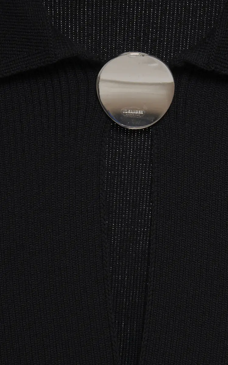 Jil Sander Virgin Wool Polo Cardigan | Thumbnail 6