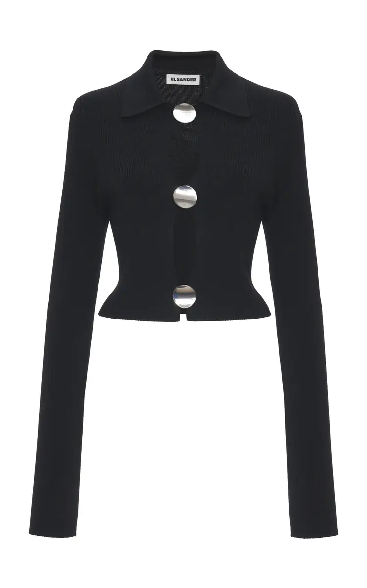 Jil Sander Virgin Wool Polo Cardigan | Thumbnail 7