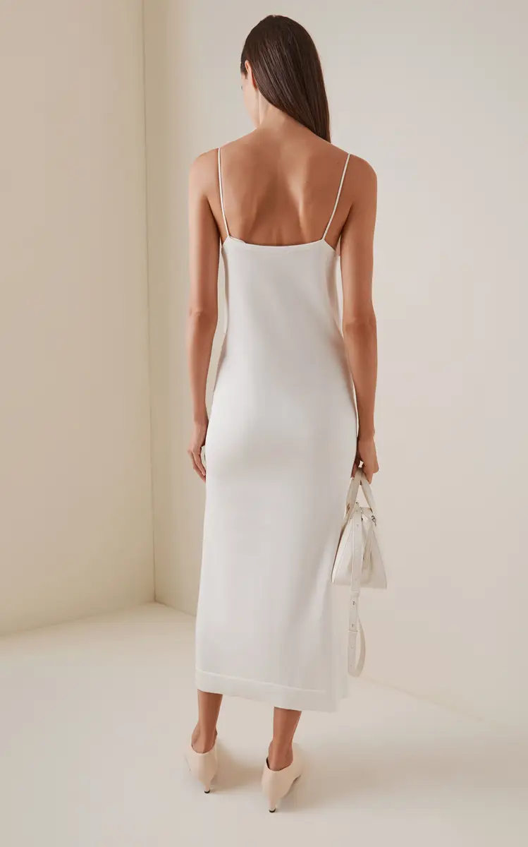 Jil Sander Crochet Midi Slip Dress | Thumbnail 4