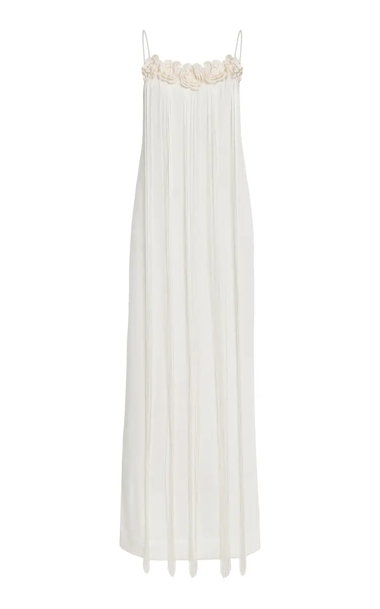 Jil Sander Crochet Midi Slip Dress