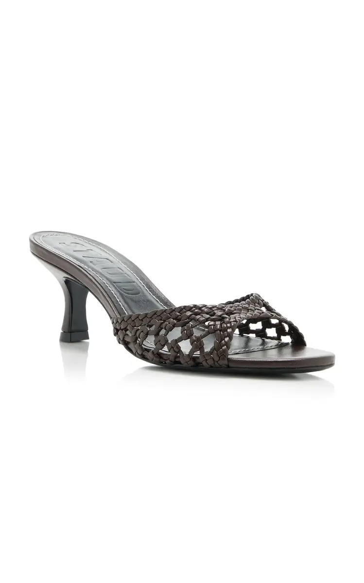 STAUD Brigitte Hand-Knotted Leather Mules | Thumbnail 6