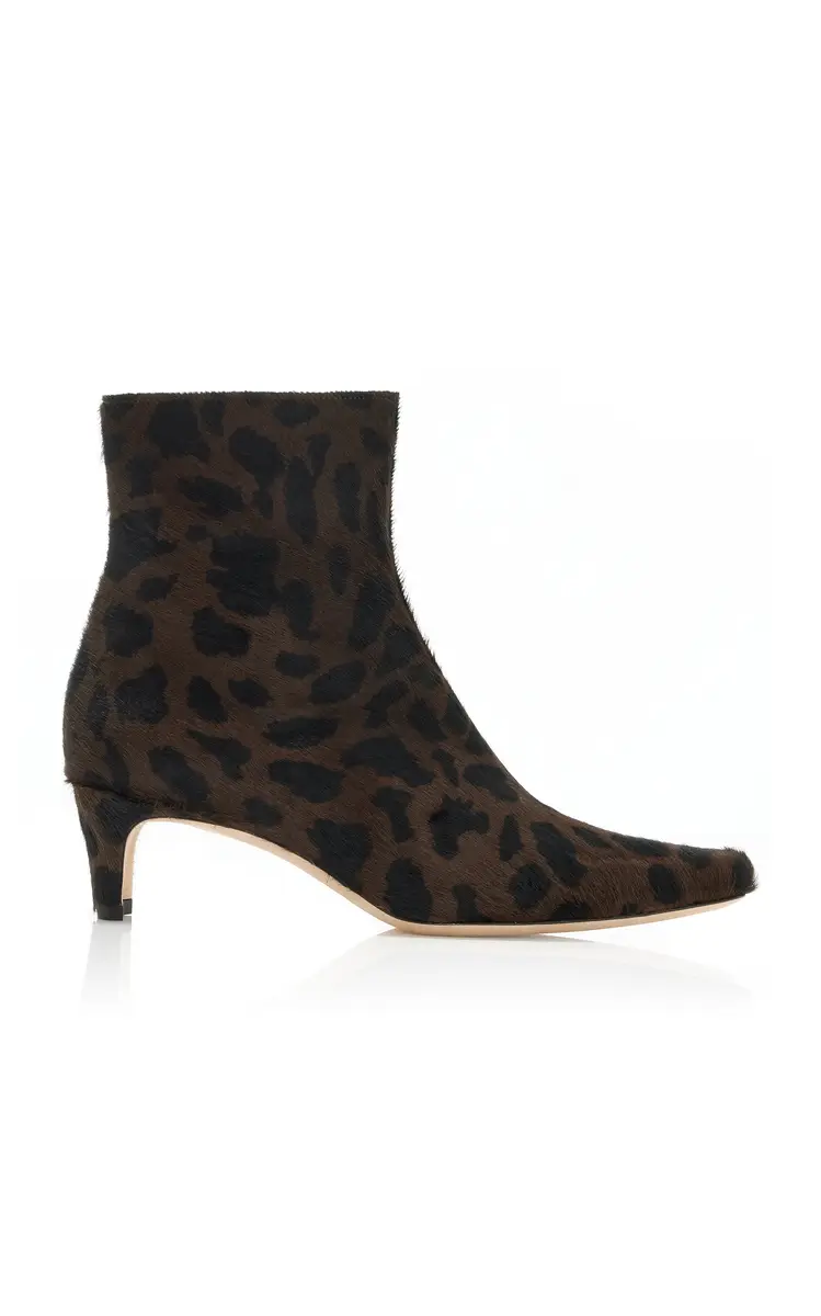 Staud Wally Leopard-Print Leather Ankle Boots | Thumbnail 4 Staud Wally Leopard-Print Leather Ankle Boots | Thumbnail 4