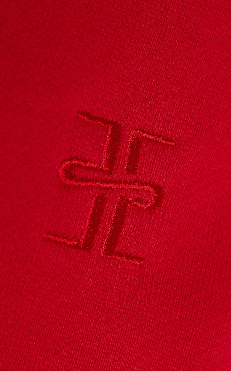 ÉTERNE Half-Zip Cotton-Modal Sweatshirt | Thumbnail 5