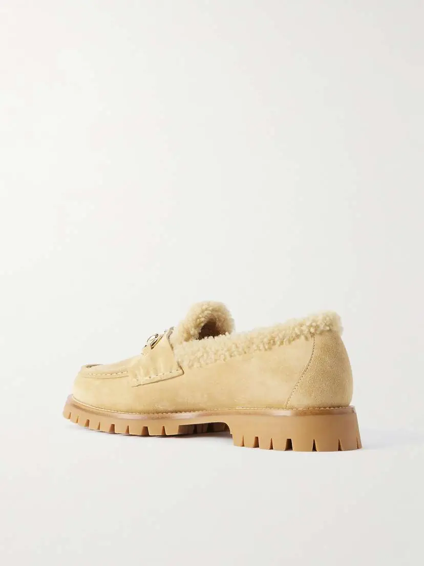 Gucci Sylke Horsebit-embellished Shearling Loafers | Thumbnail 3 Gucci Sylke Horsebit-embellished Shearling Loafers | Thumbnail 3