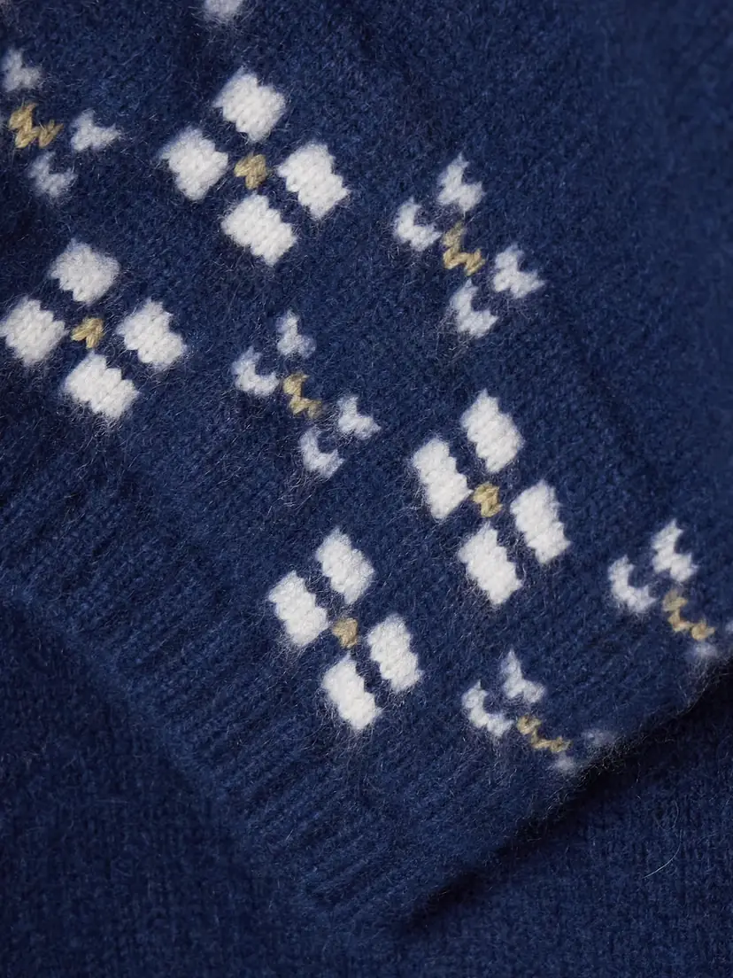 Calle Del Mar Winter Fair Isle Cashmere Wide-leg Pants | Thumbnail 5 Calle Del Mar Winter Fair Isle Cashmere Wide-leg Pants | Thumbnail 5