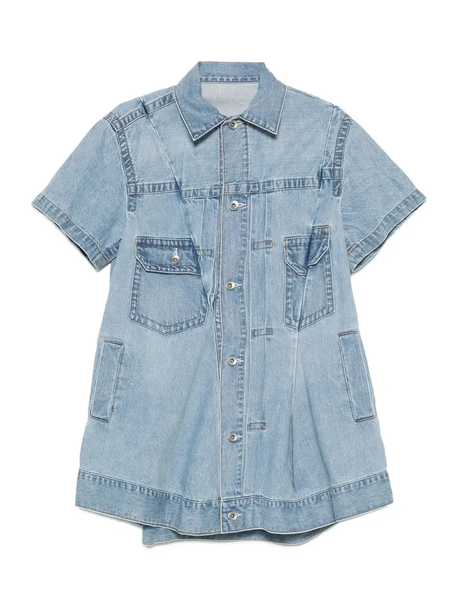 Sacai Deconstructed Denim Mini Dress
