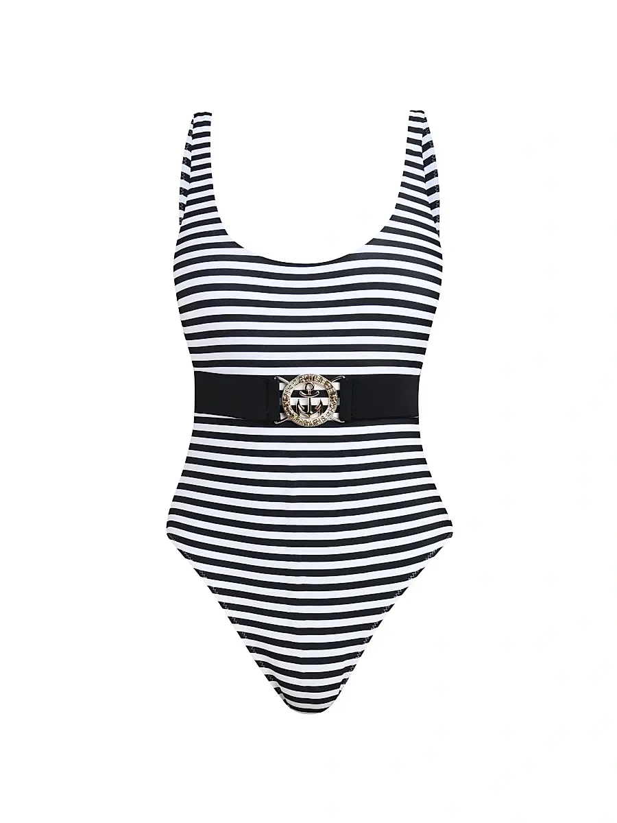 L'Agence Women's Voyage Mila Striped One-Piece Swimsuit