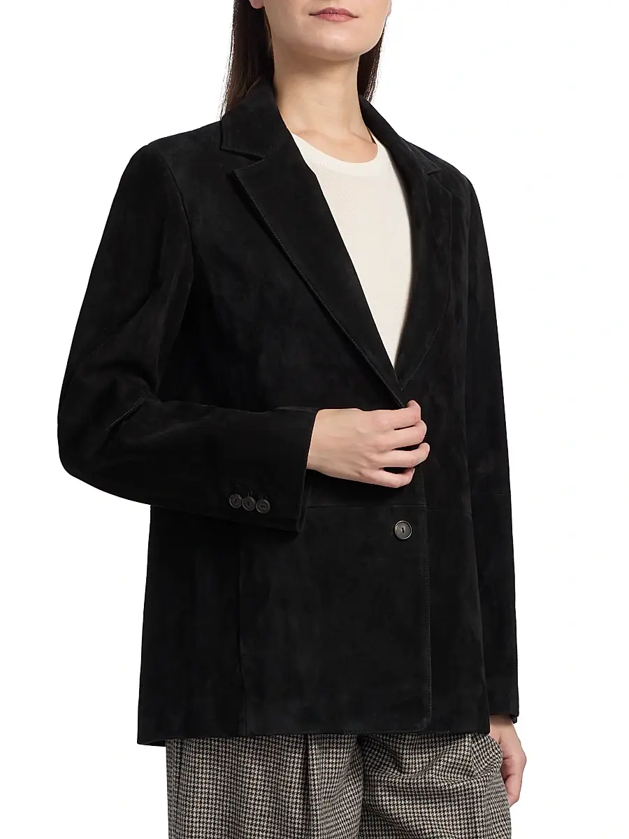 Vince Women's Suede Blazer | Thumbnail 4 Vince Women's Suede Blazer | Thumbnail 4