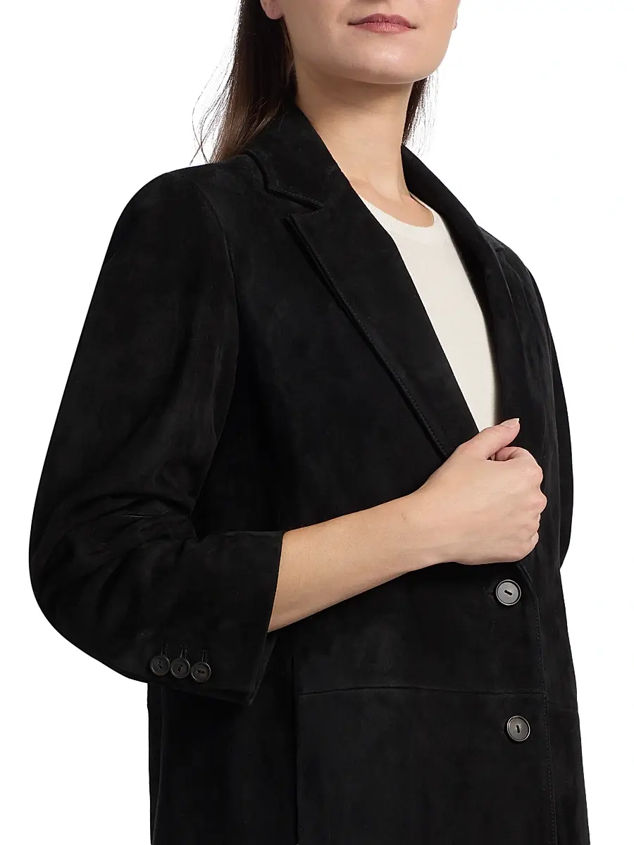 Vince Women's Suede Blazer | Thumbnail 6 Vince Women's Suede Blazer | Thumbnail 6