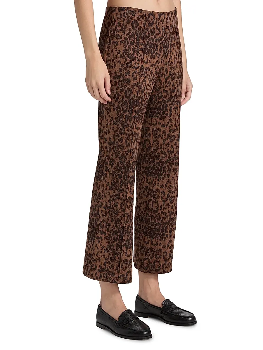 rag & bone Women's Irina Leopard Jacquard Crop Pants | Thumbnail 4 rag & bone Women's Irina Leopard Jacquard Crop Pants | Thumbnail 4