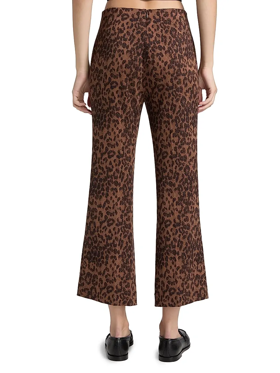 rag & bone Women's Irina Leopard Jacquard Crop Pants | Thumbnail 5 rag & bone Women's Irina Leopard Jacquard Crop Pants | Thumbnail 5