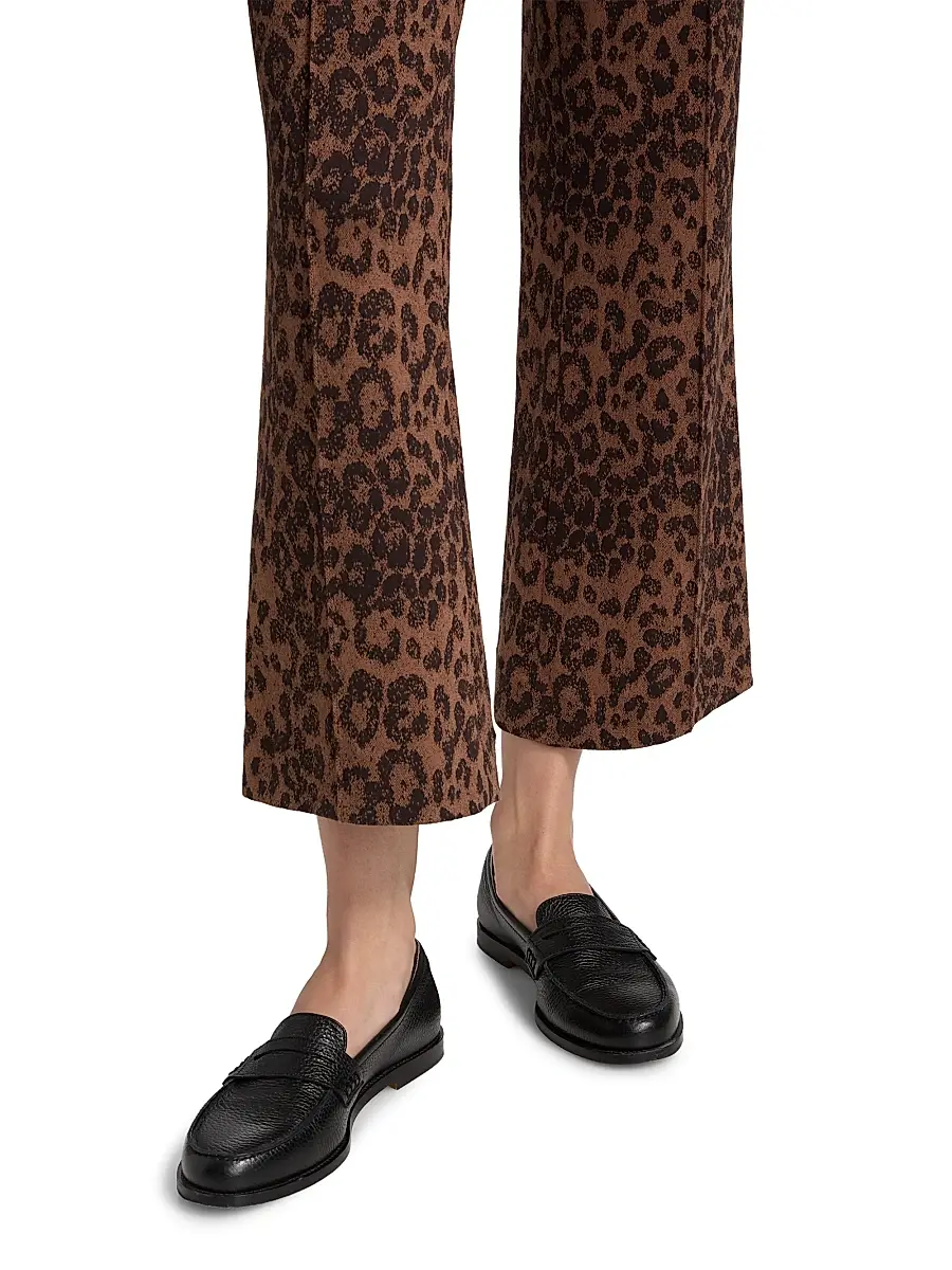 rag & bone Women's Irina Leopard Jacquard Crop Pants | Thumbnail 6 rag & bone Women's Irina Leopard Jacquard Crop Pants | Thumbnail 6