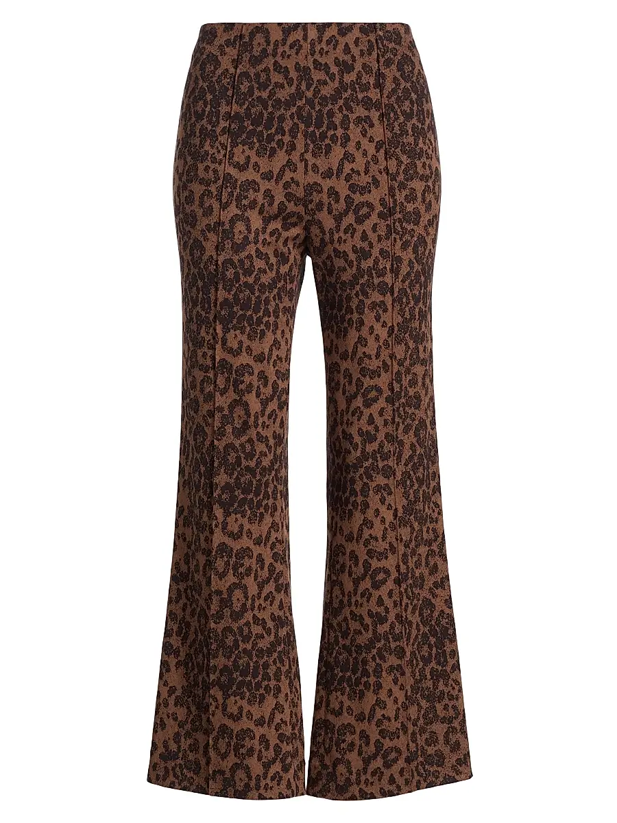 rag & bone Women's Irina Leopard Jacquard Crop Pants