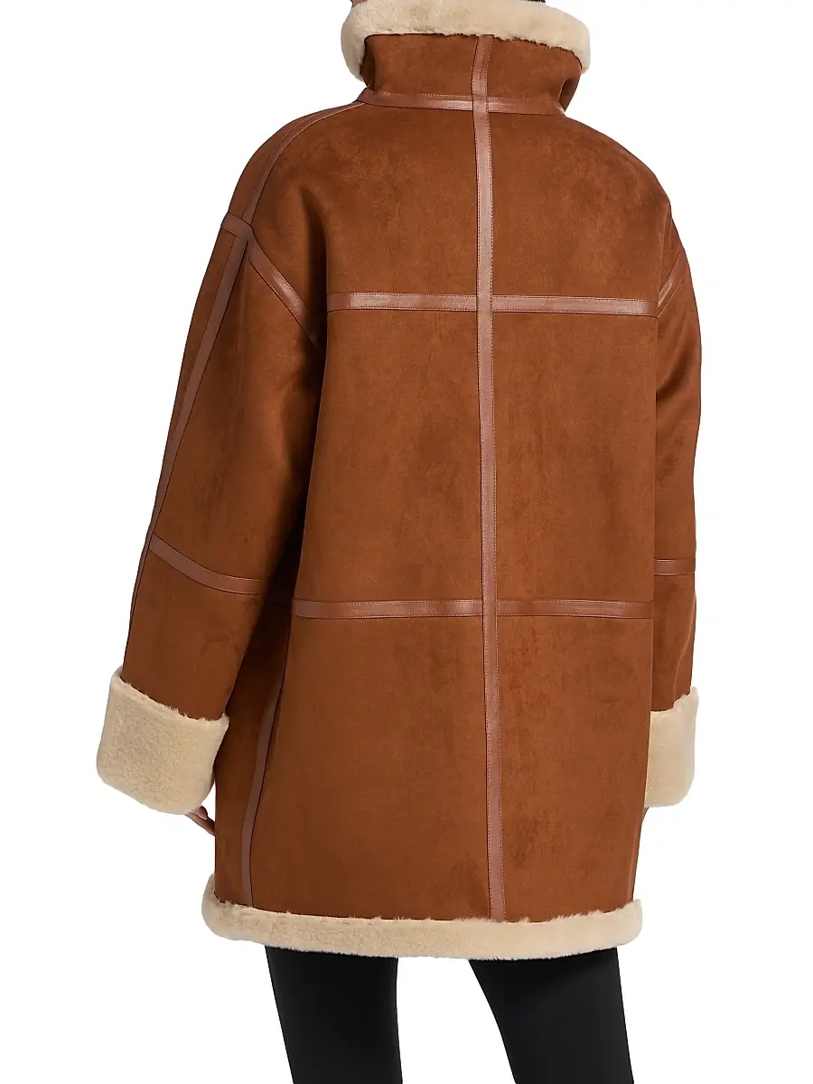 Mercer Collective Women's Oversized Reversible Faux Shearling Coat | Thumbnail 5