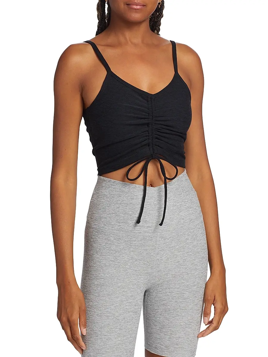 Beyond Yoga Women's Ruched Cropped Tank Top | Thumbnail 3 Beyond Yoga Women's Ruched Cropped Tank Top | Thumbnail 3
