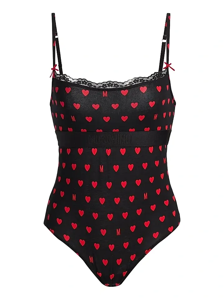 Women's Intimo Donna M Hearts Bodysuit Women's Intimo Donna M Hearts Bodysuit