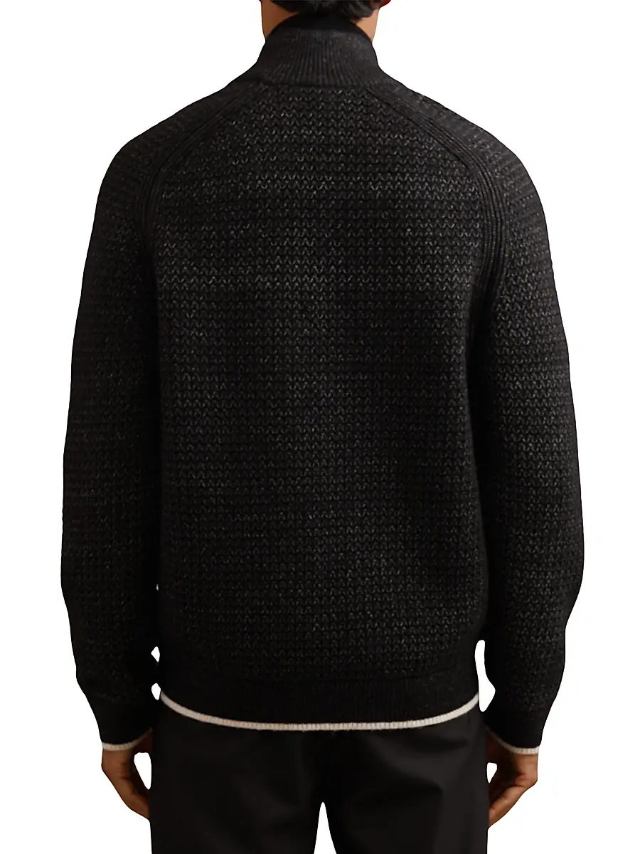 Reiss Men's Stockdale Half-Zip Sweater | Thumbnail 4