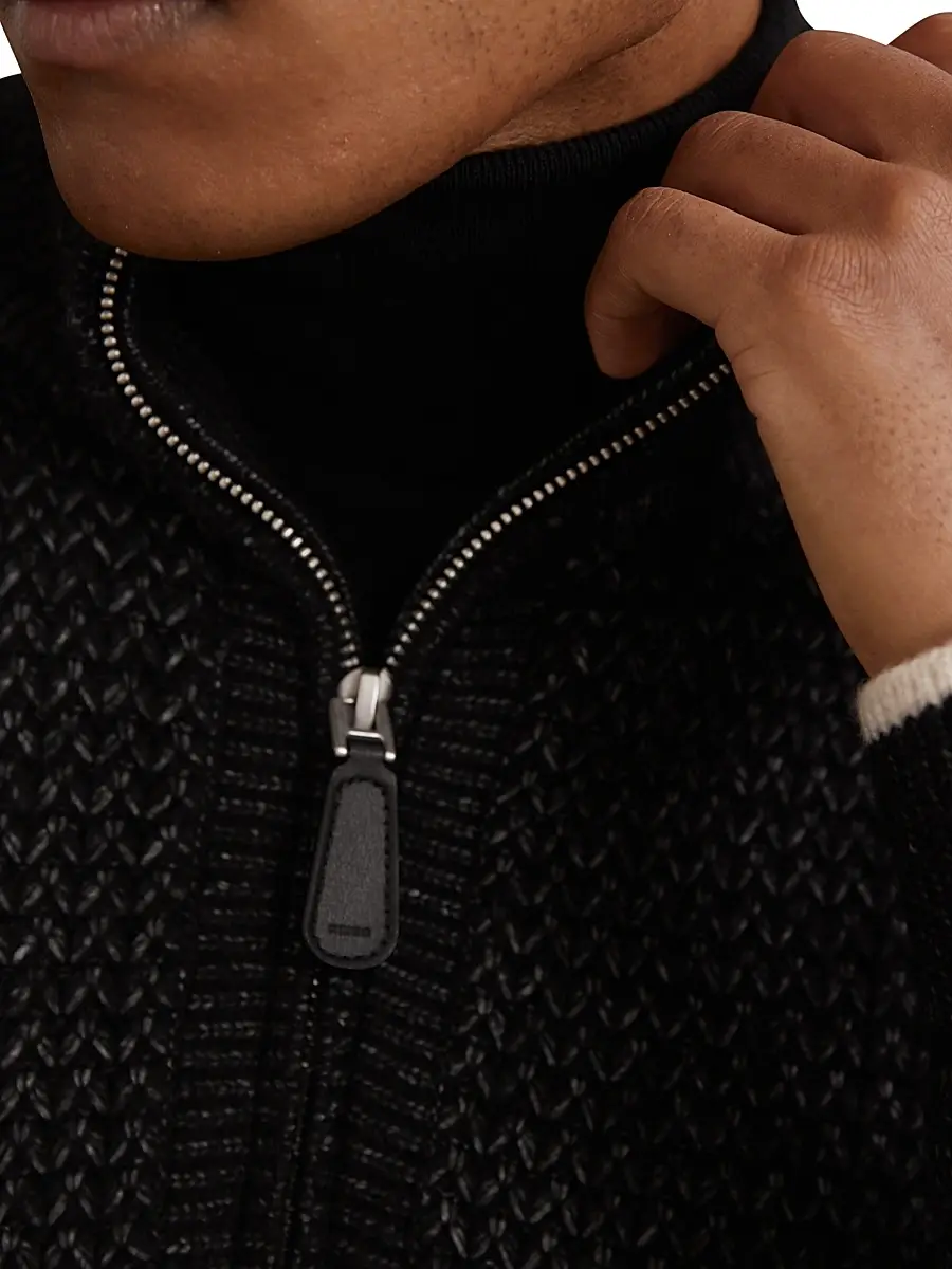 Reiss Men's Stockdale Half-Zip Sweater | Thumbnail 5