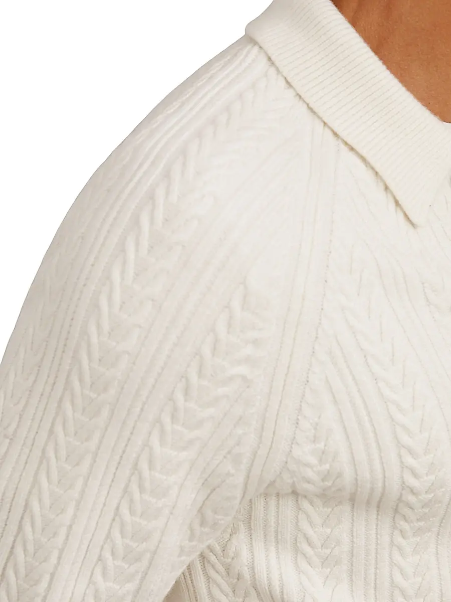 Reiss Men's Evesham Cable-Knit Sweater | Thumbnail 4 Reiss Men's Evesham Cable-Knit Sweater | Thumbnail 4