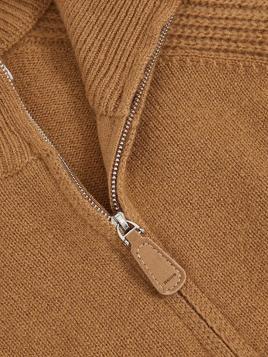 Reiss Men's Charming Wool-Blend Quarter-Zip Sweater | Thumbnail 5 Reiss Men's Charming Wool-Blend Quarter-Zip Sweater | Thumbnail 5