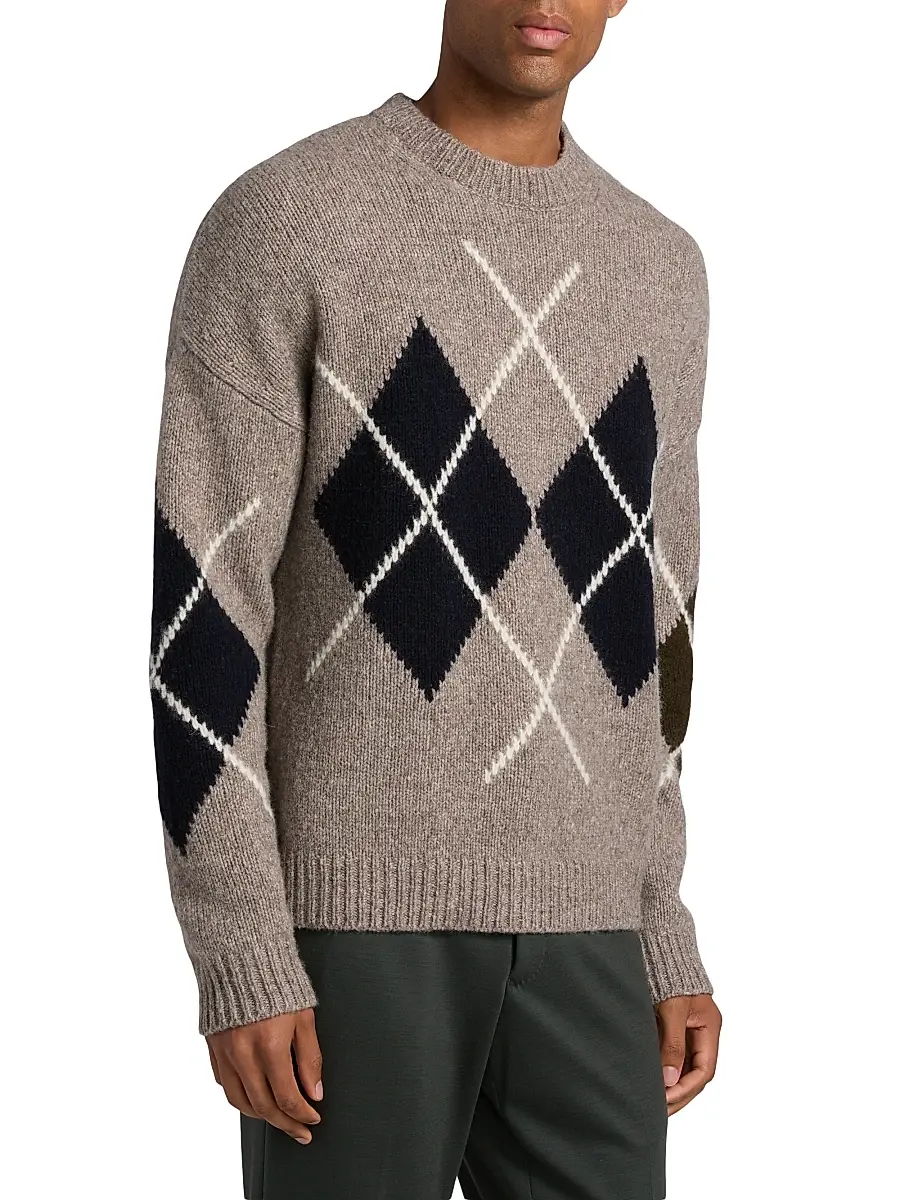 Reiss Men's Argyle Wool-Blend Sweater | Thumbnail 4 Reiss Men's Argyle Wool-Blend Sweater | Thumbnail 4