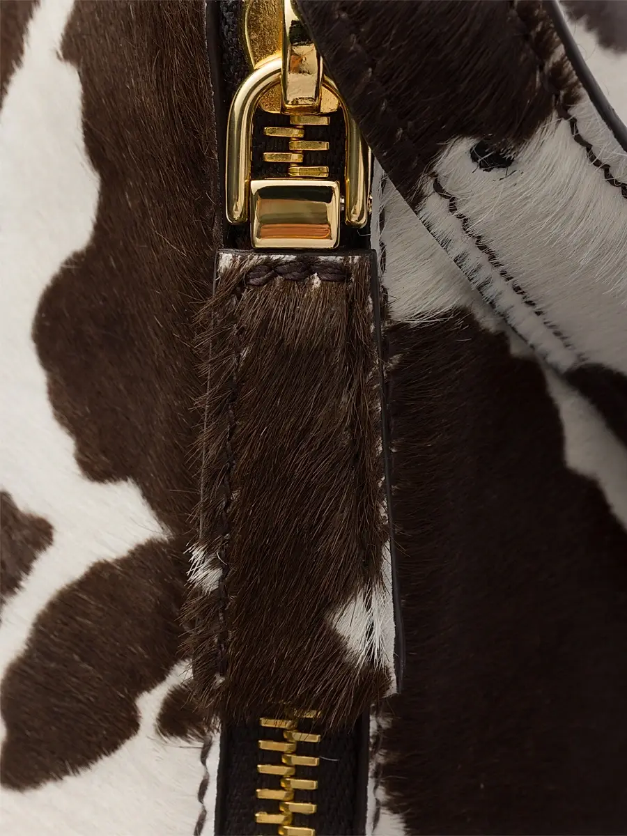 Prada Women's Aimèe Printed Leather Shoulder Bag - Brown White | Thumbnail 6 Prada Women's Aimèe Printed Leather Shoulder Bag - Brown White | Thumbnail 6
