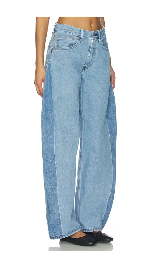aligrace Two Tone Barrel Jeans | Thumbnail 2 aligrace Two Tone Barrel Jeans | Thumbnail 2