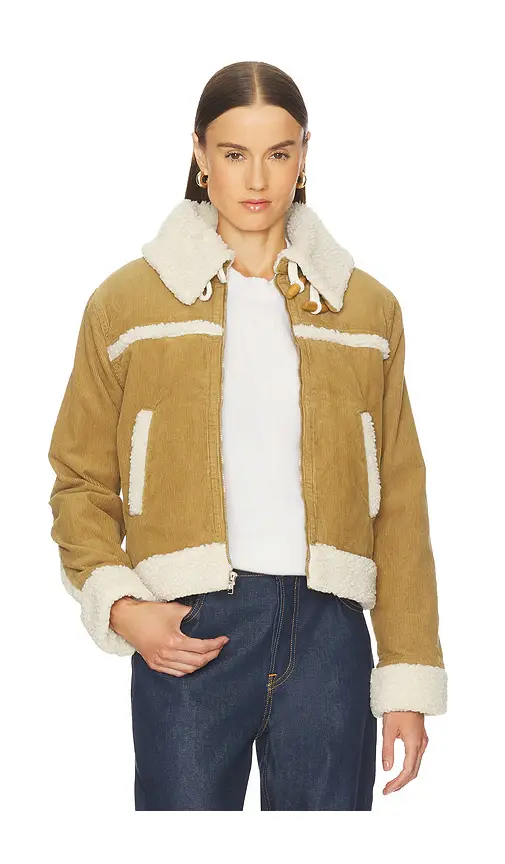 AMO Denim Betty Shearling Jacket | Image 1 AMO Denim Betty Shearling Jacket | Image 1