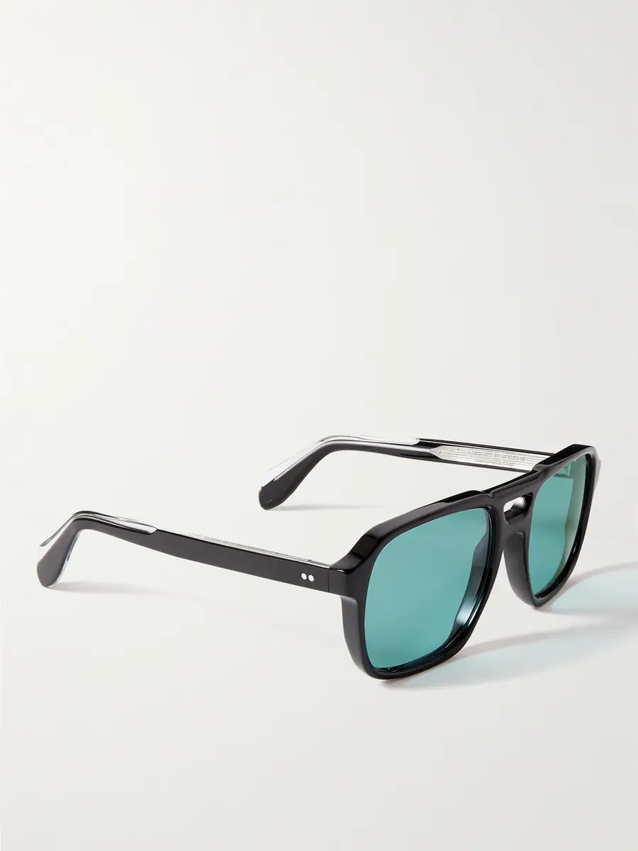 Cutler and Gross 1394 Double-Bridge Aviator-Style Acetate Sunglasses - Men | Thumbnail 4