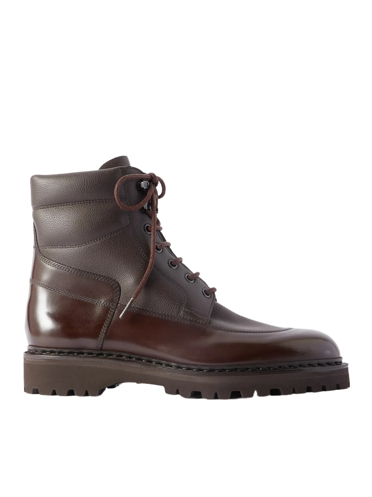Peak Panelled Leather Boots - Men Peak Panelled Leather Boots - Men