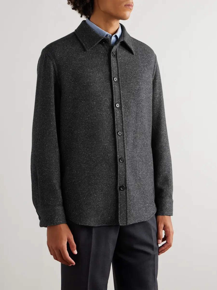 Zegna Cashmere and Silk-Blend Shirt - Men | Thumbnail 3 Zegna Cashmere and Silk-Blend Shirt - Men | Thumbnail 3