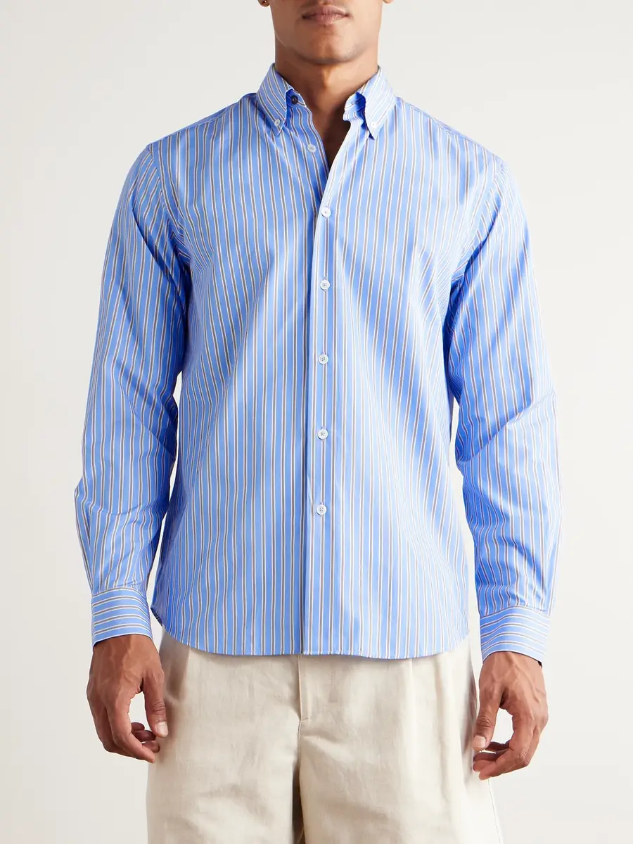 Paul Smith Striped Cotton-Poplin Shirt - Men | Thumbnail 3 Paul Smith Striped Cotton-Poplin Shirt - Men | Thumbnail 3