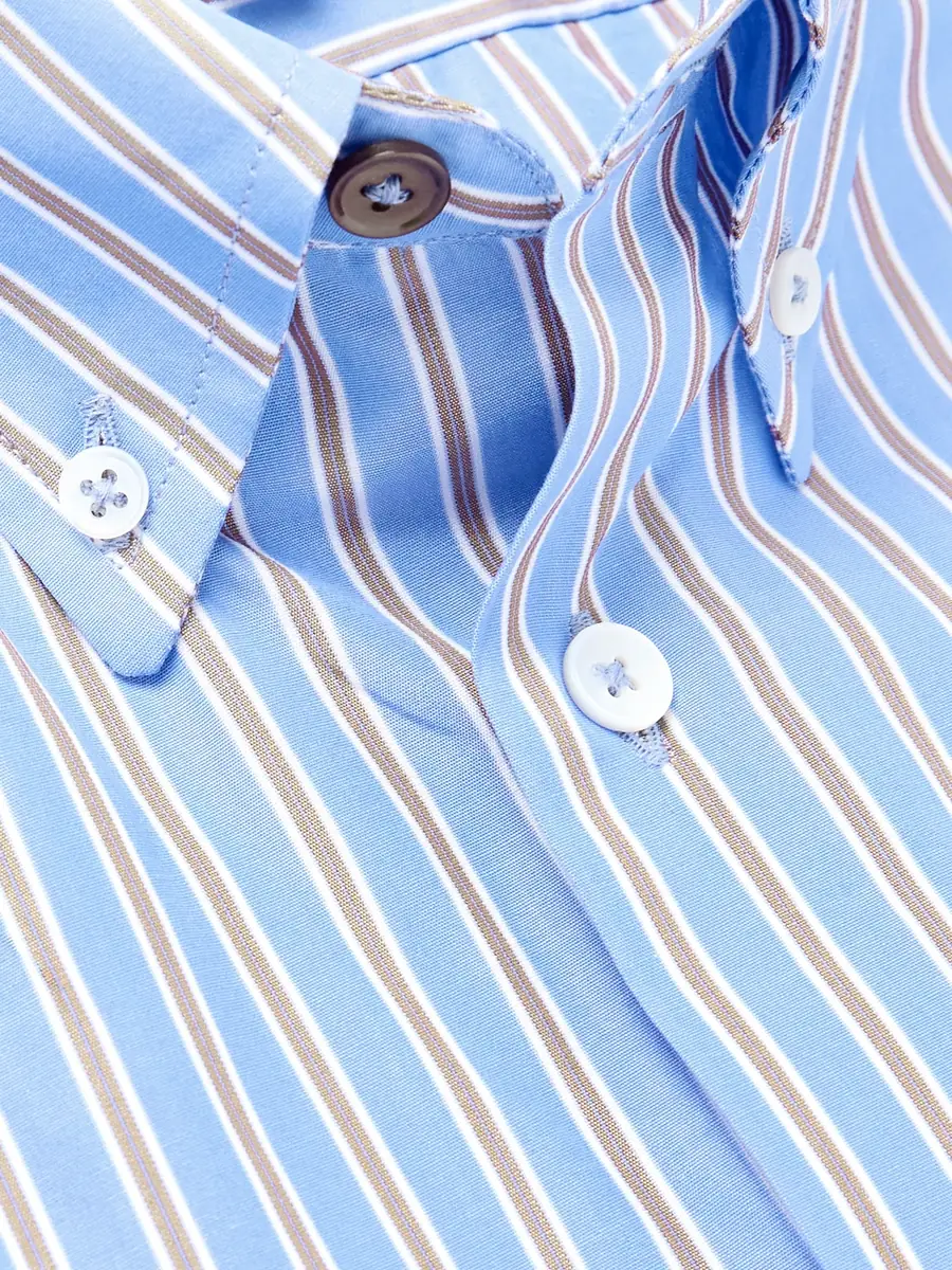 Paul Smith Striped Cotton-Poplin Shirt - Men | Thumbnail 5 Paul Smith Striped Cotton-Poplin Shirt - Men | Thumbnail 5