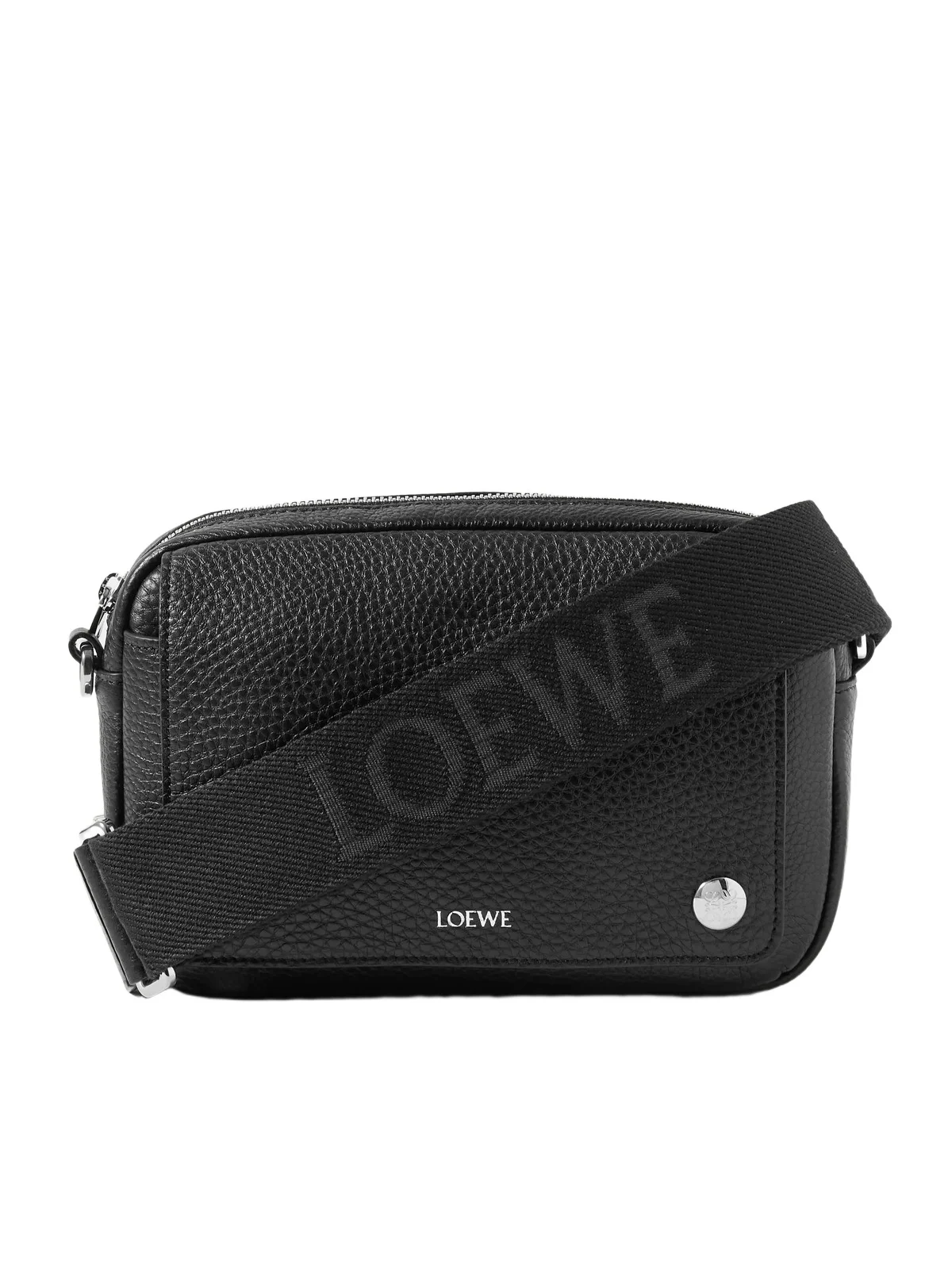 Loewe Pebble Full-Grain Leather Messenger Bag - Men