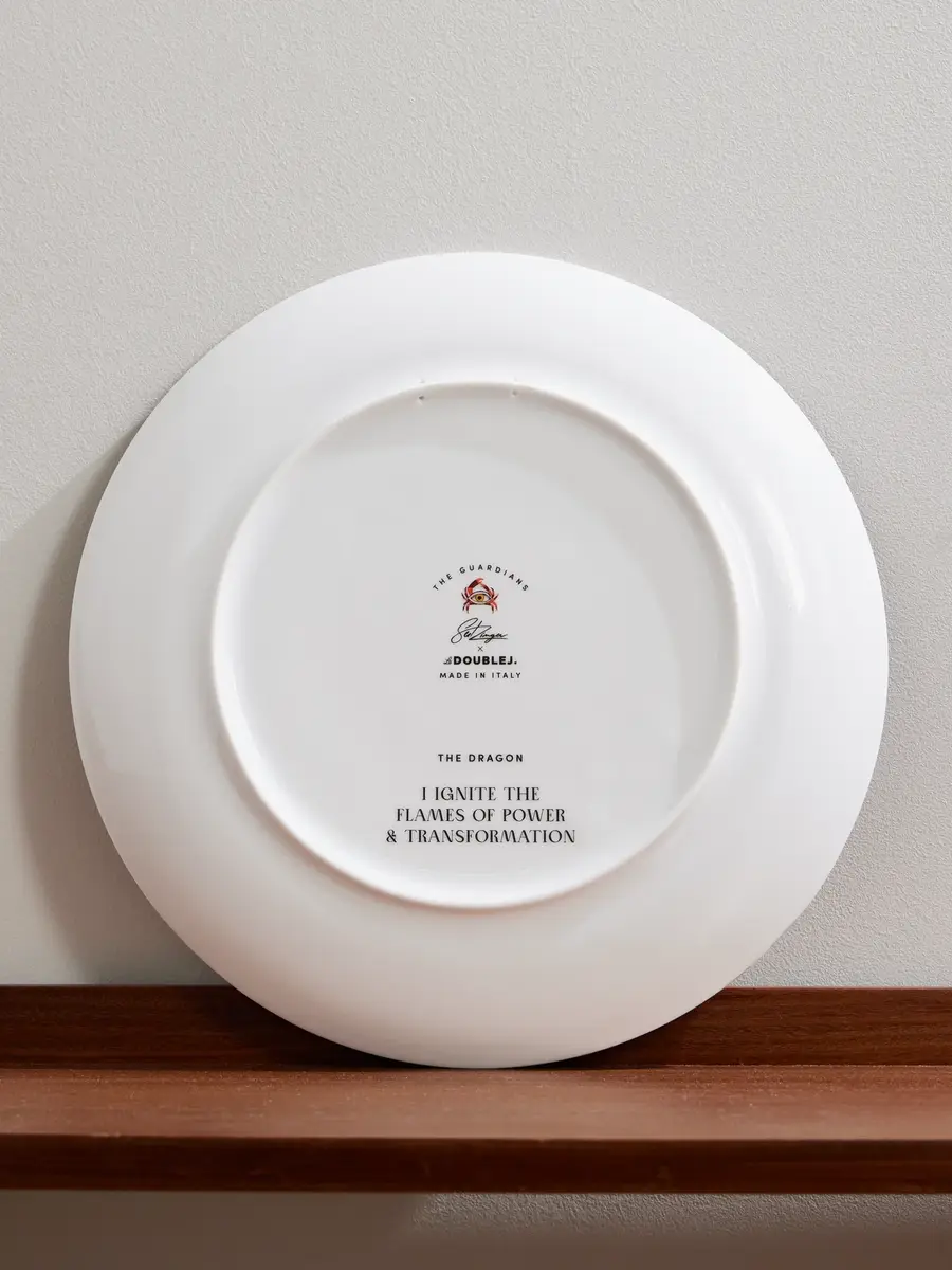La DoubleJ The Dragon Gold-Trimmed Porcelain Decorative Plate - Men | Thumbnail 3 La DoubleJ The Dragon Gold-Trimmed Porcelain Decorative Plate - Men | Thumbnail 3