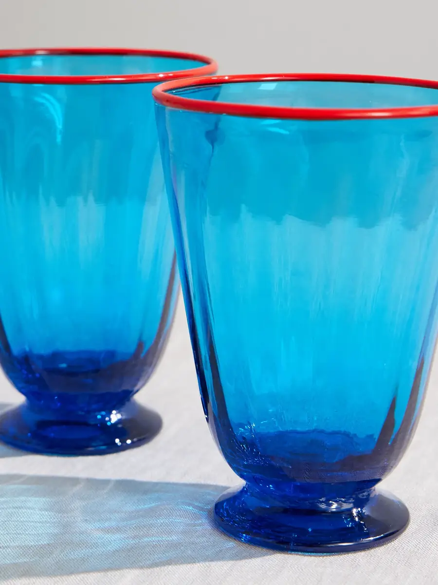 La DoubleJ Rainbow Set of Two Murano Glasses - Men | Thumbnail 3 La DoubleJ Rainbow Set of Two Murano Glasses - Men | Thumbnail 3