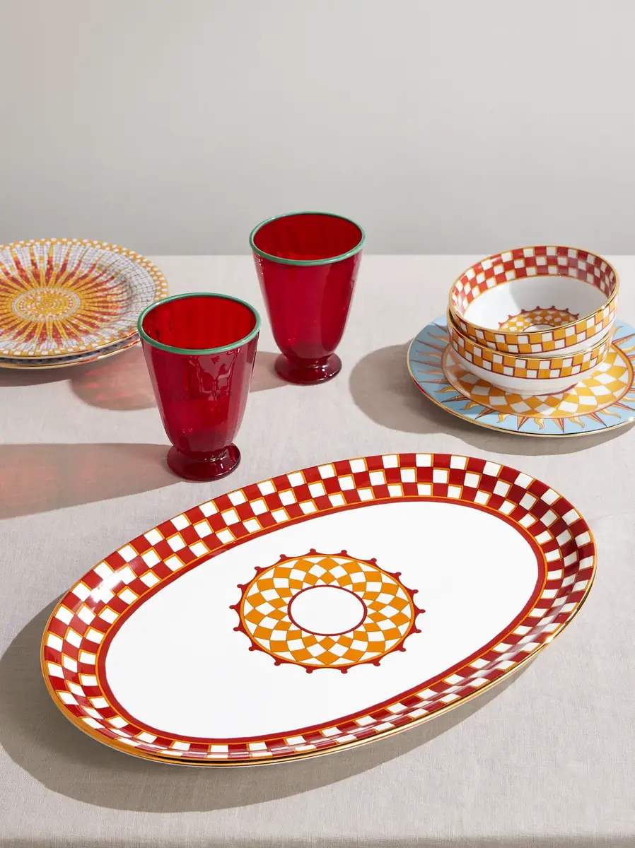 La DoubleJ Gold-Trimmed Painted Porcelain Platter - Men | Thumbnail 2 La DoubleJ Gold-Trimmed Painted Porcelain Platter - Men | Thumbnail 2