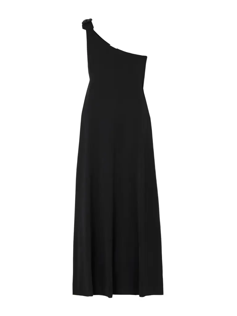 Eres Miss One-shoulder Bow-detailed Jersey Midi Dress | Image 1 Eres Miss One-shoulder Bow-detailed Jersey Midi Dress | Image 1