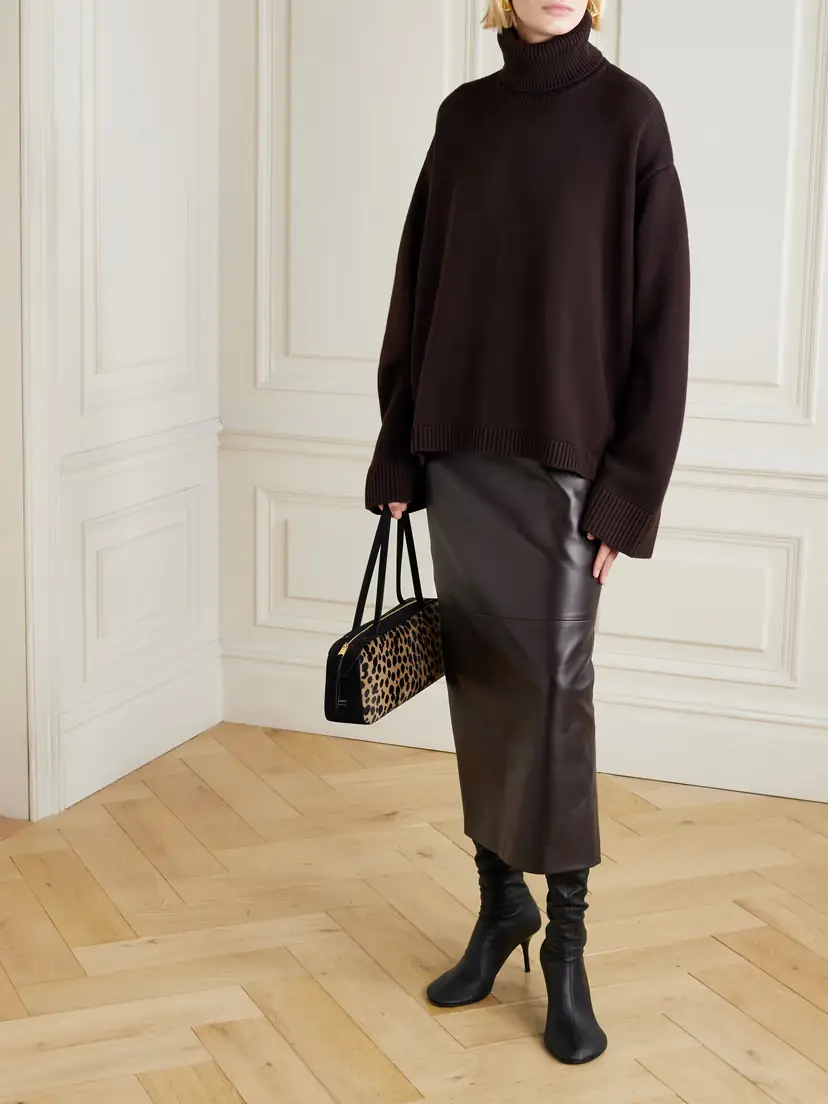The Frankie Shop Rhea Wool And Cotton-blend Turtleneck Sweater | Thumbnail 2