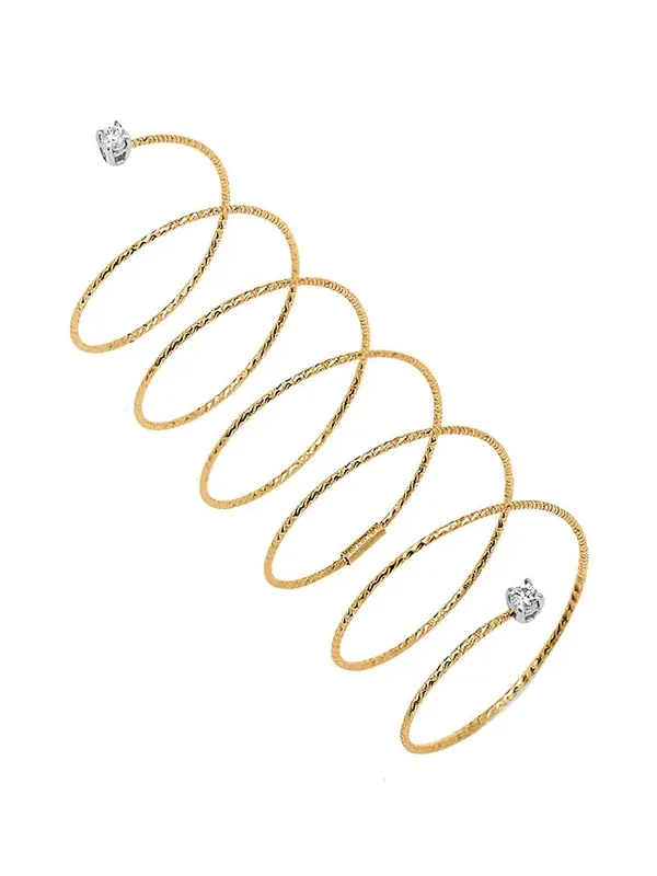 Wire Spiral Ring with Diamond Wire Spiral Ring with Diamond