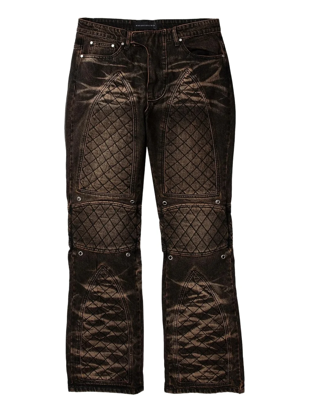 Men's Moto Quilted Straight Jeans Men's Moto Quilted Straight Jeans
