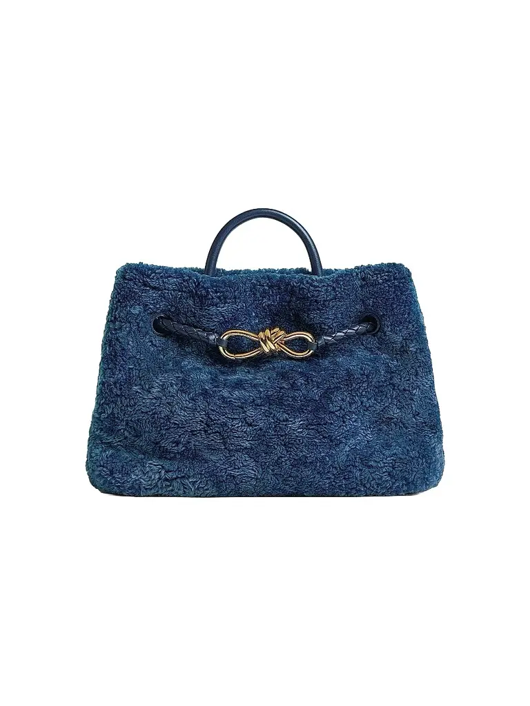 Bottega Veneta Women's Medium Andiamo Dyed Shearling Top Handle Bag