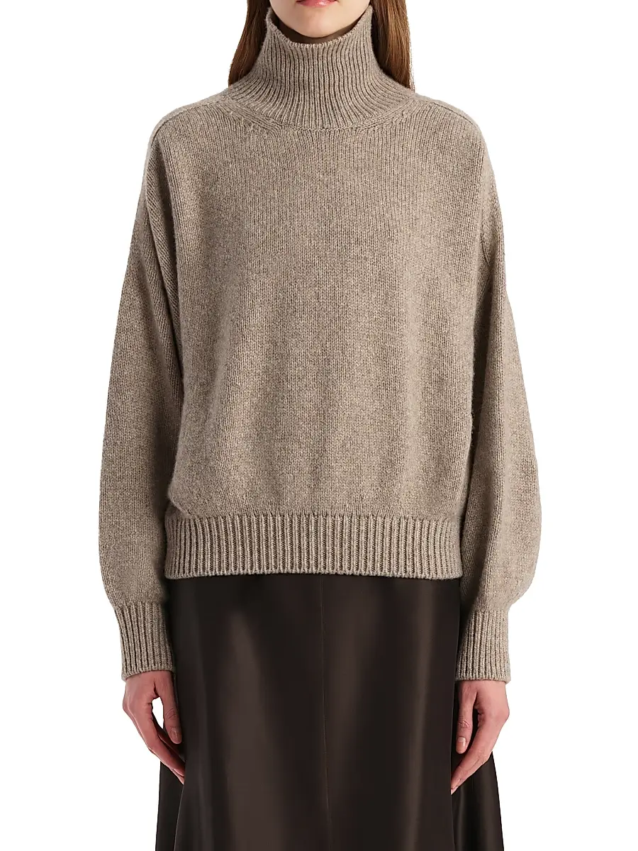 Khaite Women's Willem Cashmere Sweater - Sepia | Thumbnail 3 Khaite Women's Willem Cashmere Sweater - Sepia | Thumbnail 3
