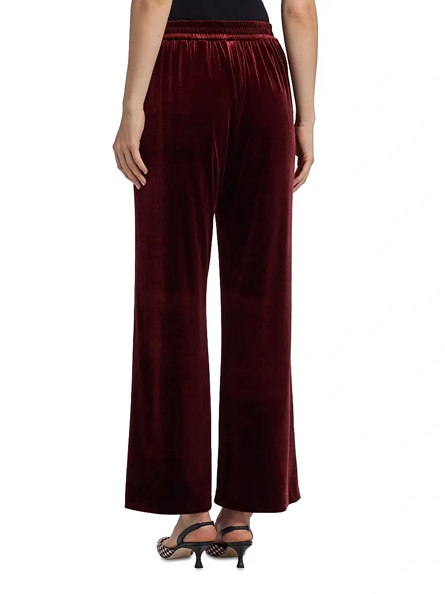 Elie Tahari Women's Lucia Velvet Straight Pants | Thumbnail 5 Elie Tahari Women's Lucia Velvet Straight Pants | Thumbnail 5