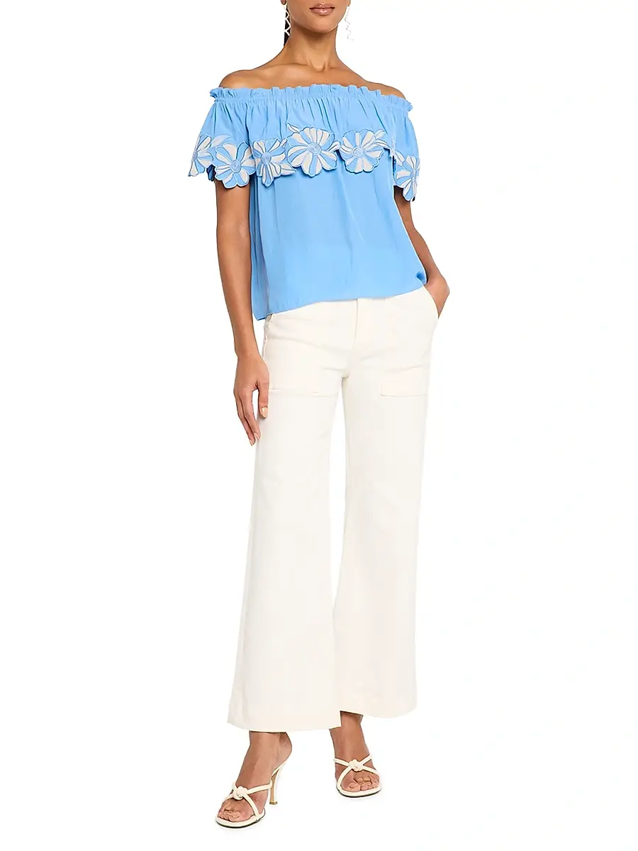 Ramy Brook Women's Clifford Wide-Leg Jeans | Thumbnail 2 Ramy Brook Women's Clifford Wide-Leg Jeans | Thumbnail 2