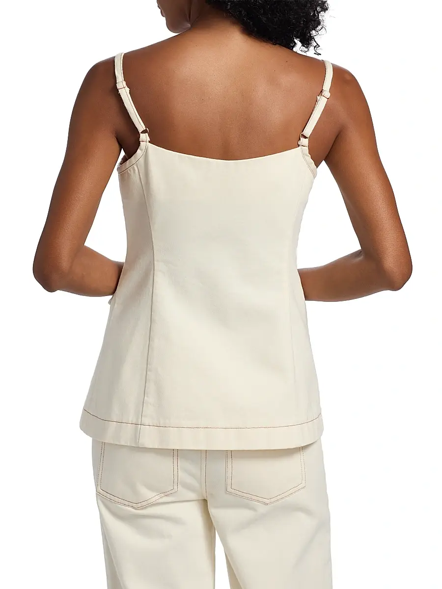 Toccin Women's Roxy Square Neck Cotton Vest | Thumbnail 5 Toccin Women's Roxy Square Neck Cotton Vest | Thumbnail 5