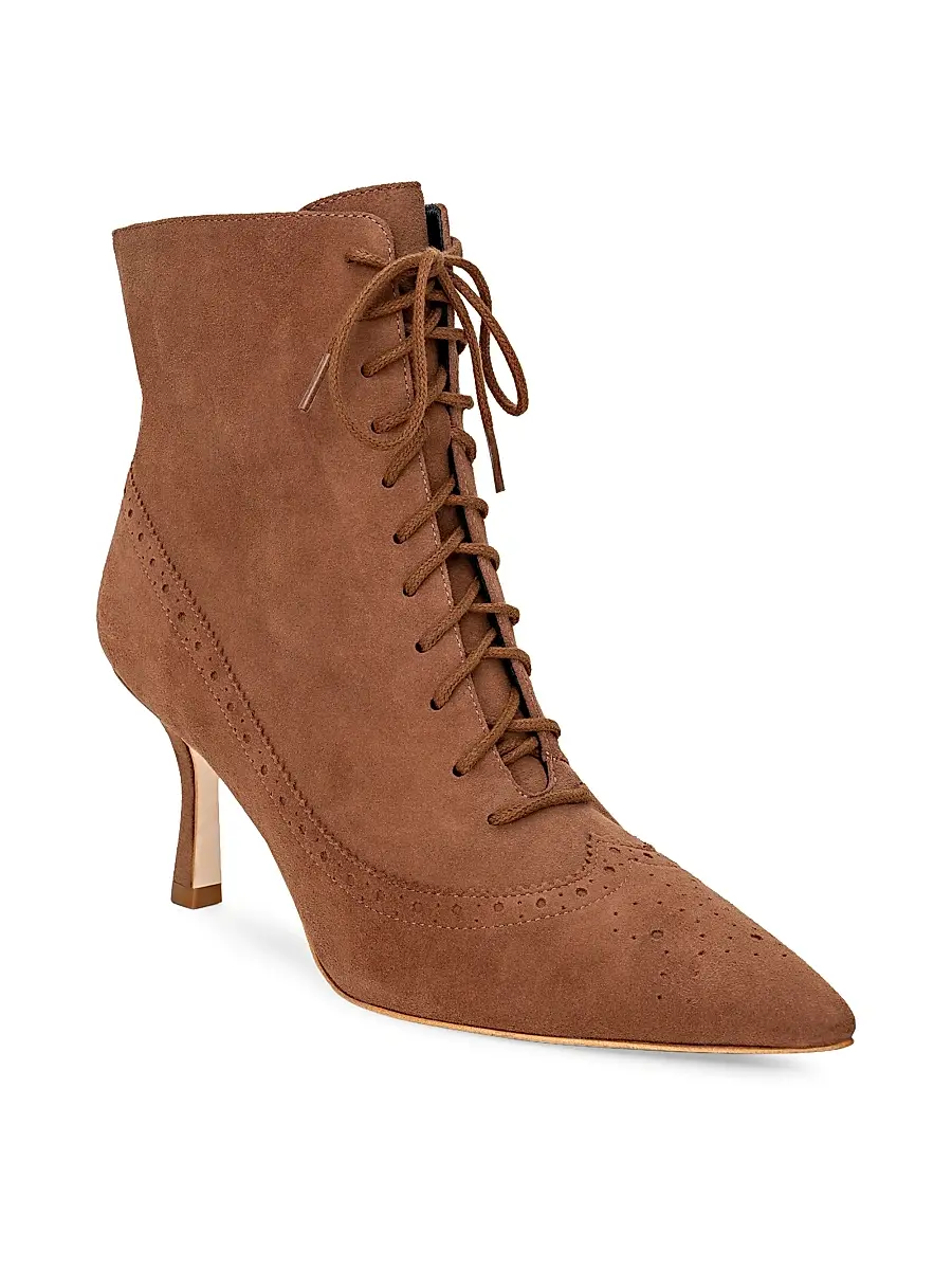 L'Agence Women's Fayette 80MM Suede Booties | Thumbnail 2 L'Agence Women's Fayette 80MM Suede Booties | Thumbnail 2