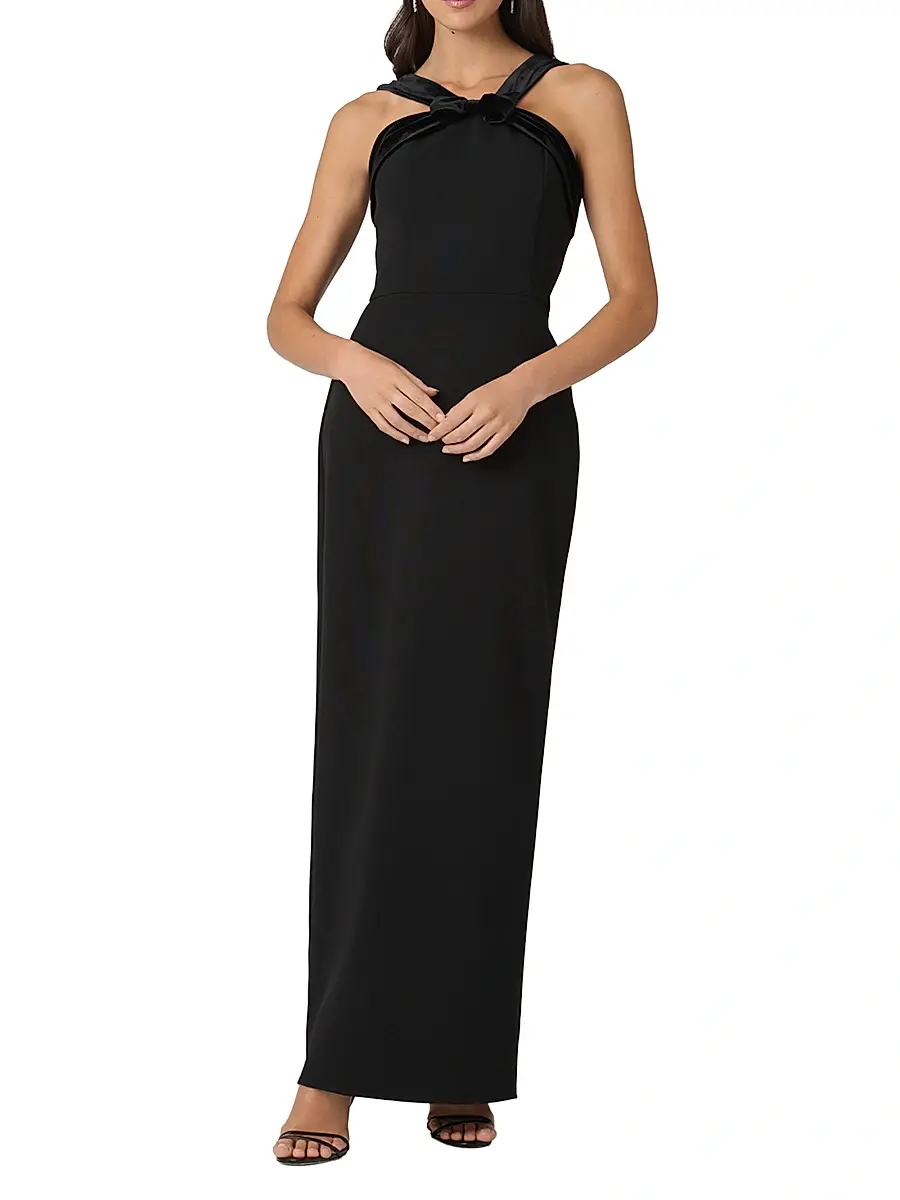 Shoshanna Women's Gala Bow Column Maxi Dress | Thumbnail 2